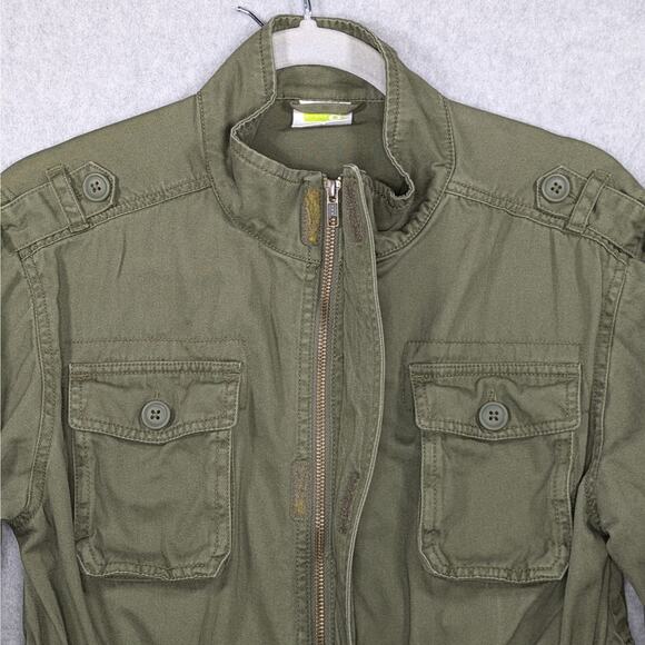 Crazy 8 Green Military Style Jacket for Girls, Size XL 14  100% Cotton - Picture 8 of 14